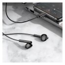 Hoco M93 vezetékes headset hangerőszabályzóval, Type C, fekete