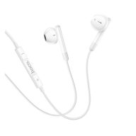   Hoco M93 vezetékes headset hangerőszabályzóval, Type C, fehér