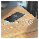 Hoco M93 vezetékes headset hangerőszabályzóval, Type C, fehér