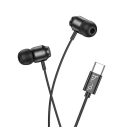 Hoco M122 Power vezetékes headset, Type C, fekete