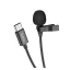 Hoco L14 vezetékes mikrofon mobiltelefonhoz, Type C, fekete