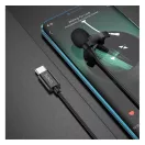 Hoco L14 vezetékes mikrofon mobiltelefonhoz, Type C, fekete