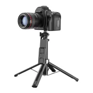   Hoco K21 selfie bot / tripod telefonhoz és fényképezőgéphez + távirányító, fekete