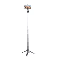   Hoco K21 selfie bot / tripod telefonhoz és fényképezőgéphez + távirányító, fekete
