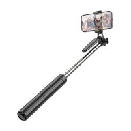   Hoco K19 Soul extra hosszú selfie bot, kinyitható lábakkal, távirányítóval, fekete