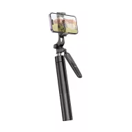   Hoco K19 Soul extra hosszú selfie bot, kinyitható lábakkal, távirányítóval, fekete