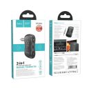 Hoco E73 Pro Journey AUX FM transzmitter, fekete