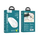 Hoco GM14 Platinium vezeték nélküli egér, 2,4G, fehér