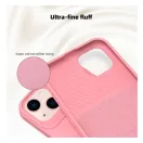 Slide Samsung A35 5G, kameravédős szilikon tok, rózsaszín