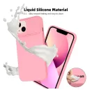 Slide Samsung A35 5G, kameravédős szilikon tok, rózsaszín