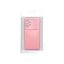 Slide Samsung A55 5G, kameravédős szilikon tok, rózsaszín