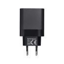 Blue Star hálózati töltő USB-C + 3A PD, 45W, QC 4.0 funkció, fekete