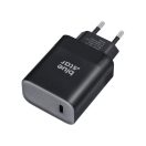 Blue Star hálózati töltő USB-C + 3A PD, 45W, QC 4.0 funkció, fekete