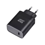   Blue Star hálózati töltő USB-C + 3A PD, 45W, QC 4.0 funkció, fekete