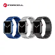 Forcell FA10 Apple Watch 38/40/41mm fém szíj, kék