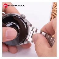 Forcell FS06 Samsung Watch 20mm fém szíj, ezüst