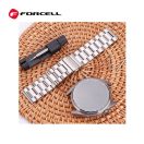 Forcell FS06 Samsung Watch 20mm fém szíj, ezüst