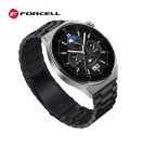 Forcell FS06 Samsung Watch 22mm fém szíj, fekete