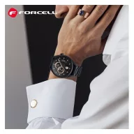 Forcell FS06 Samsung Watch 22mm fém szíj, fekete