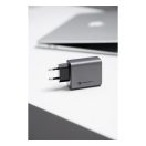 Forcell hálózati gyorstöltő 2xUSB-C + USB-A, PD + QC 4.0, 4A, GaN 65W, szürke