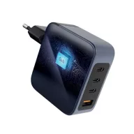   Forcell hálózati gyorstöltő 3xUSB-C + USB-A, PD + QC 4.0, 4A, 100W, kék