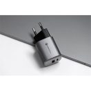 Forcell hálózati gyorstöltő USB-C + USB-A, PD + QC 4.0, 3A, 33W, kék