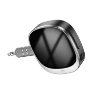 Hoco E80 AUX-Bluetooth adapter kijelzővel, fekete