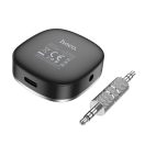 Hoco E80 AUX-Bluetooth adapter kijelzővel, fekete
