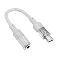 Hoco LS37 USB-C - 3,5mm jack adapter, fehér