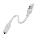 Hoco LS37 USB-C - 3,5mm jack adapter, fehér
