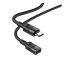Hoco U107 USB-C hosszabbító kábel 1,2m, fekete