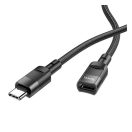 Hoco U107 USB-C hosszabbító kábel 1,2m, fekete