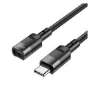 Hoco U107 USB-C hosszabbító kábel 1,2m, fekete