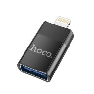 Hoco UA17 OTG adapter USB-A-Lightning, fekete
