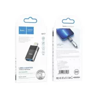Hoco UA17 OTG adapter USB-A-Lightning, fekete