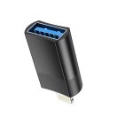 Hoco UA17 OTG adapter USB-A-Lightning, fekete