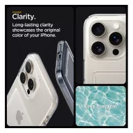   Spigen Crystal Slot Apple iPhone 15 Pro tok kártyatartóval, Crystal Clear, átlátszó