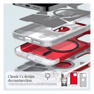   Spigen Classic C1 MagFit Apple iPhone 15 Pro tok, MagSafe, piros