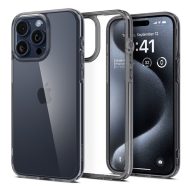   Spigen Ultra Hybrid Apple iPhone 15 Pro Max tok, Space Crystal, átlátszó-szürke, fekete-átlátszó
