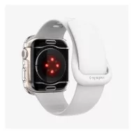   Spigen Ultra Hybrid Apple Watch 9 / 8 / 7 45mm tok, kijelzővédő felülettel, Crystal Clear, átlátszó
