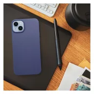 Matt szilikon Samsung Galaxy A35 5G tok, kék