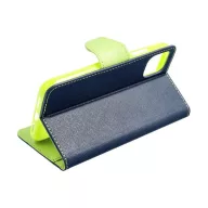 Fancy Samsung Galaxy A55 5G  flip tok, kék-lime