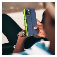 Fancy Samsung Galaxy A55 5G  flip tok, kék-lime