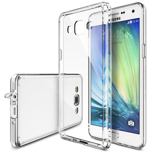 Samsung Galaxy A01 SM-A015F, Műanyag hátlap védőtok + szilikon védőkeret, Outline, áttetsző