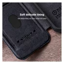 Nillkin Qin Pro Samsung Galaxy A55 5G bőr flip tok, fekete