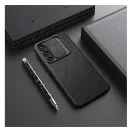 Nillkin Qin Pro Samsung Galaxy A55 5G bőr flip tok, fekete
