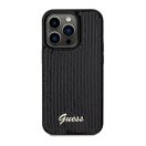 Guess Sequin Script Logo iPhone 14 Pro tok, fekete