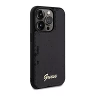 Guess Sequin Script Logo iPhone 14 Pro tok, fekete