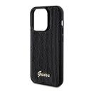 Guess Sequin Script Logo iPhone 14 Pro tok, fekete