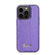 Guess Sequin Script Logo iPhone 14 Pro Max tok, lila
